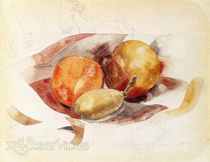 Charles Demuth - Pfirsiche und Feige - Peaches and Fig